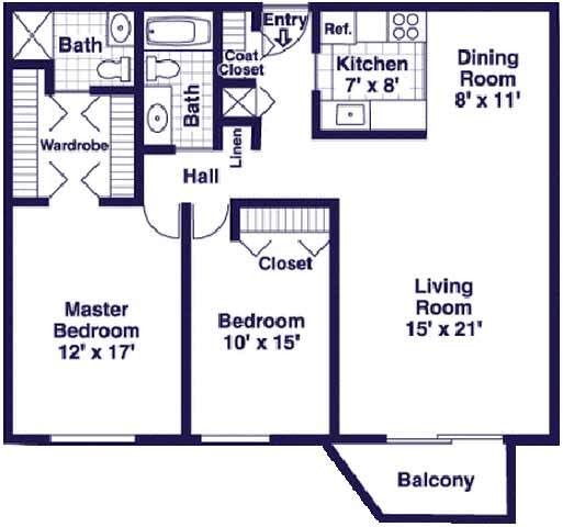 Floorplan - Manor Royal Apartments