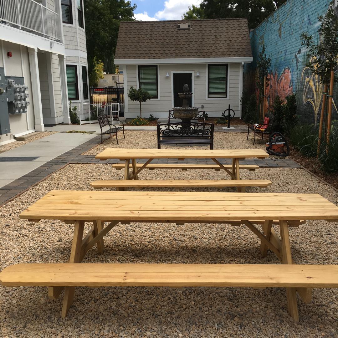 Picnic Tables and Bike Storage - 1524 F St