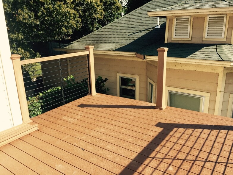 Deck off Master - 1431 S Elwood Ave