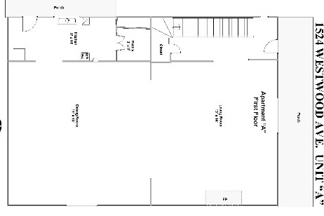 Downstairs layout - 1524 Westwood Ave