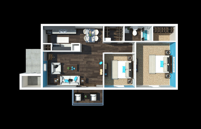 Floorplan - 701 South Apartments