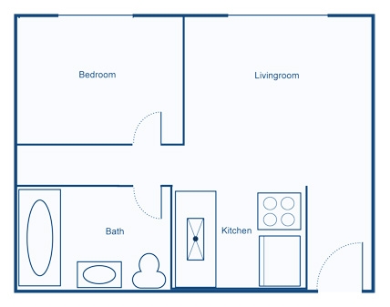 1BR/1BA - Juniper House Senior Living