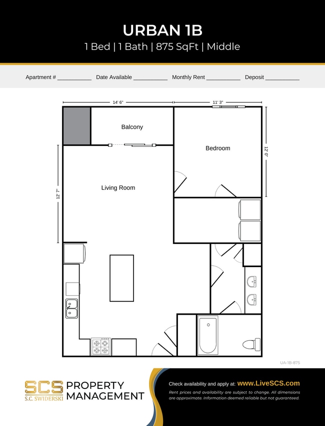 Floorplan - Urban West Apartment Community
