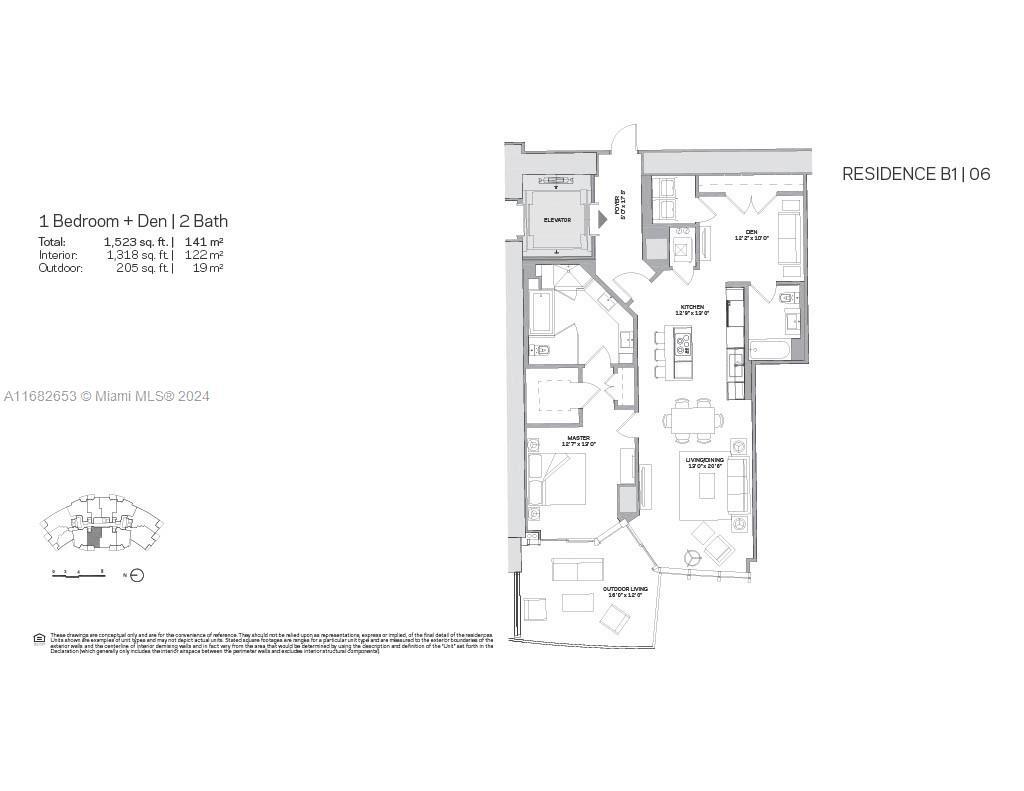 Unit Layout - 851 NE 1st Ave