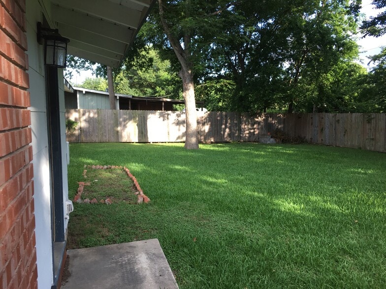 Backyard from the garage exit - 230 Middlebury Dr.