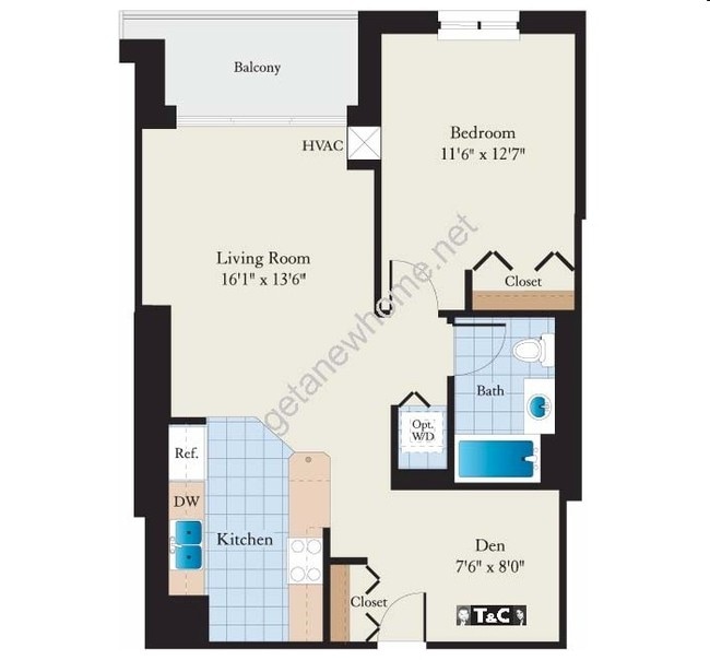 1BR/1BA - Park Alexandria Condominiums