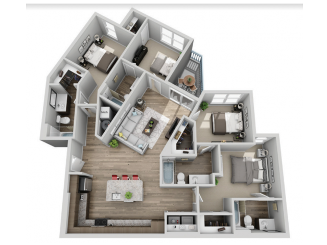 Floorplan - The Armory | Student Housing