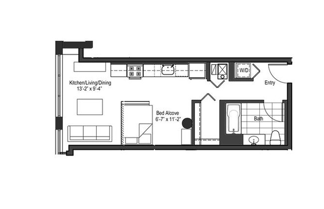 Floorplan - 13thirteen Randolph Street Lofts