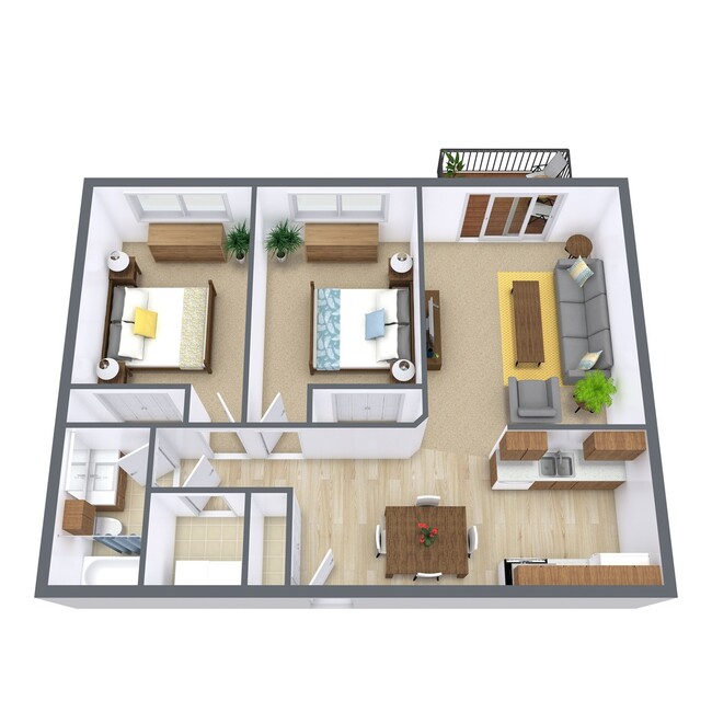 Floorplan - Parkside Apartments