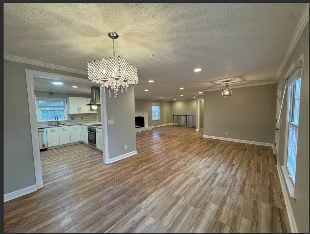 Kitchen Dining Area Living Room and Stairs to the basement - 2475 Freydale Rd SE