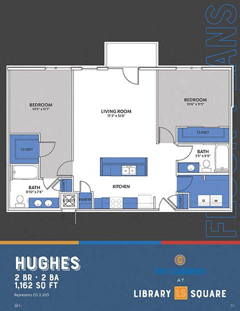 Floorplan - The Congress at Library Square