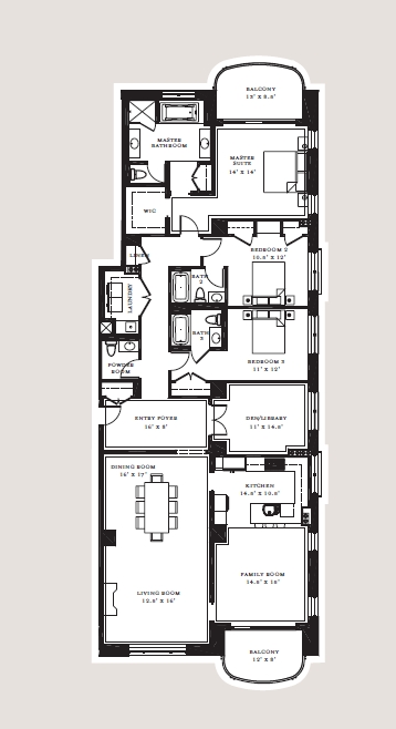 Floorplan - Ten East Delaware