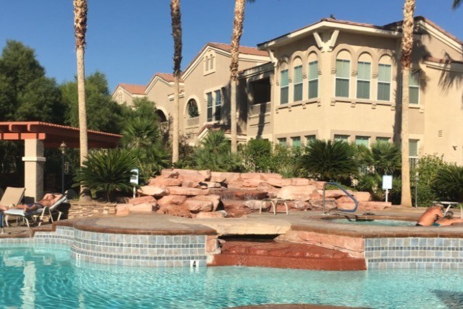 Spa rock waterfall - 10550 W Alexander Rd