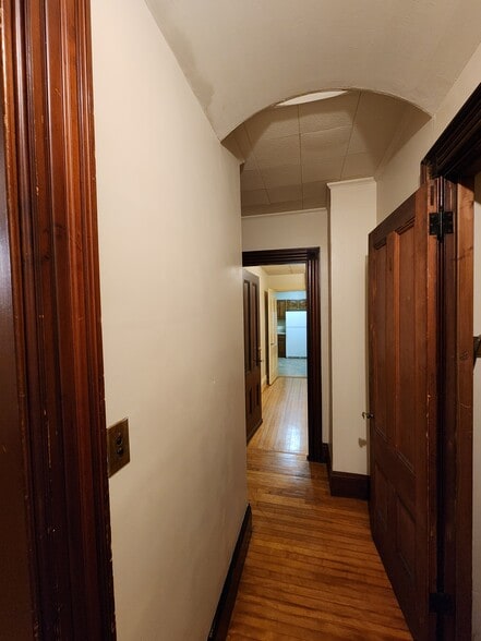 Hallway next to Bedroom 1, looking into the kitchen - 46 Saunders St