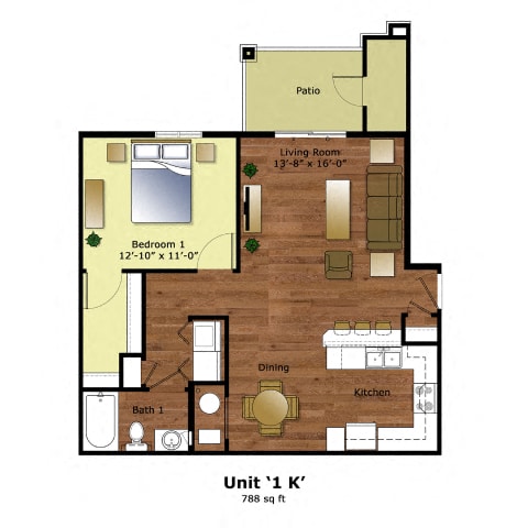 Floorplan - Ridgewood Hills Apartments