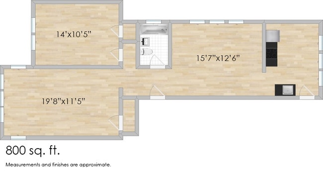 Floorplan - 1348-1352 N. Austin Blvd. and 7-9 Greenfield St.