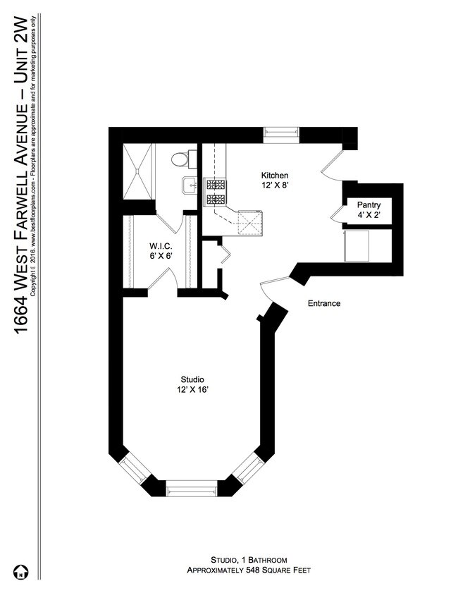 Floorplan - 1662 W. Farwell Ave.