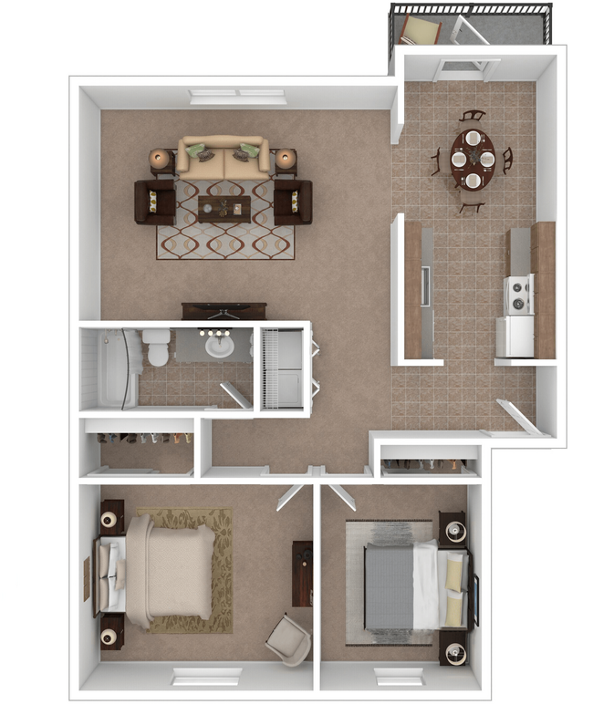 Floorplan - Beverly Gardens Apartments