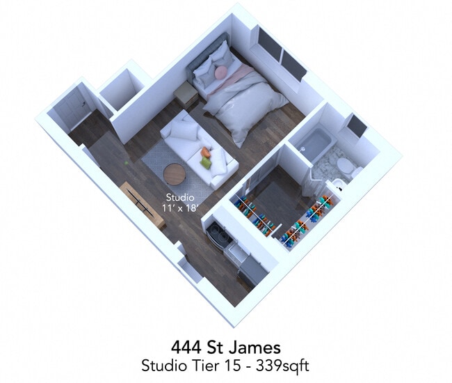 Floorplan - 444 W. St. James Pl.