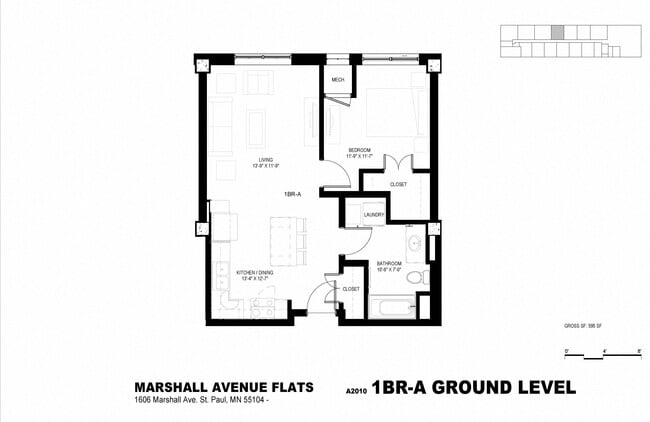 Floorplan - Marshall Avenue Flats