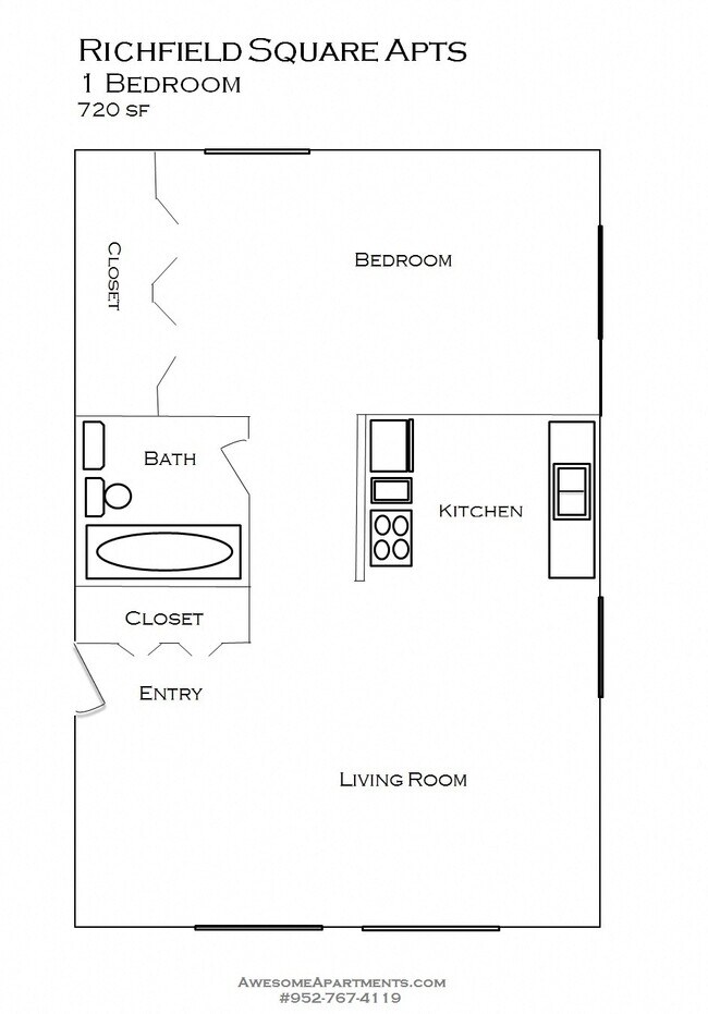 Floorplan - Richfield Square Apartments