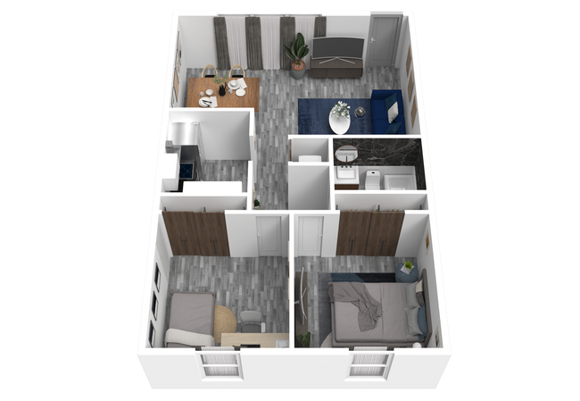 Floorplan - Tropical View Apartments