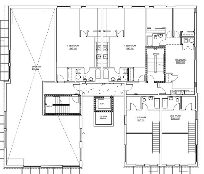 2nd Floor Plan - Woodlawn Apartments