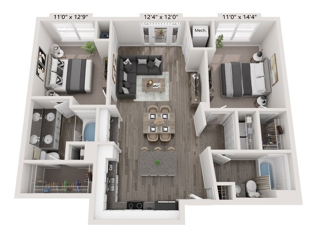 Floorplan - City Gate Apartment Homes