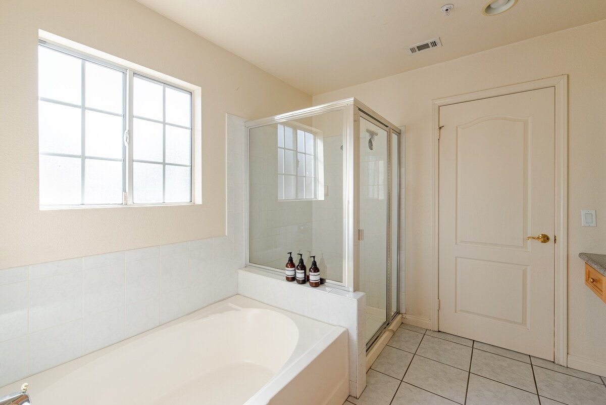 Master Bathroom - Shower and Tub - 199 N Lincoln Ave