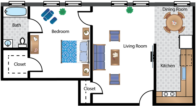 Floorplan - Archer Apartments