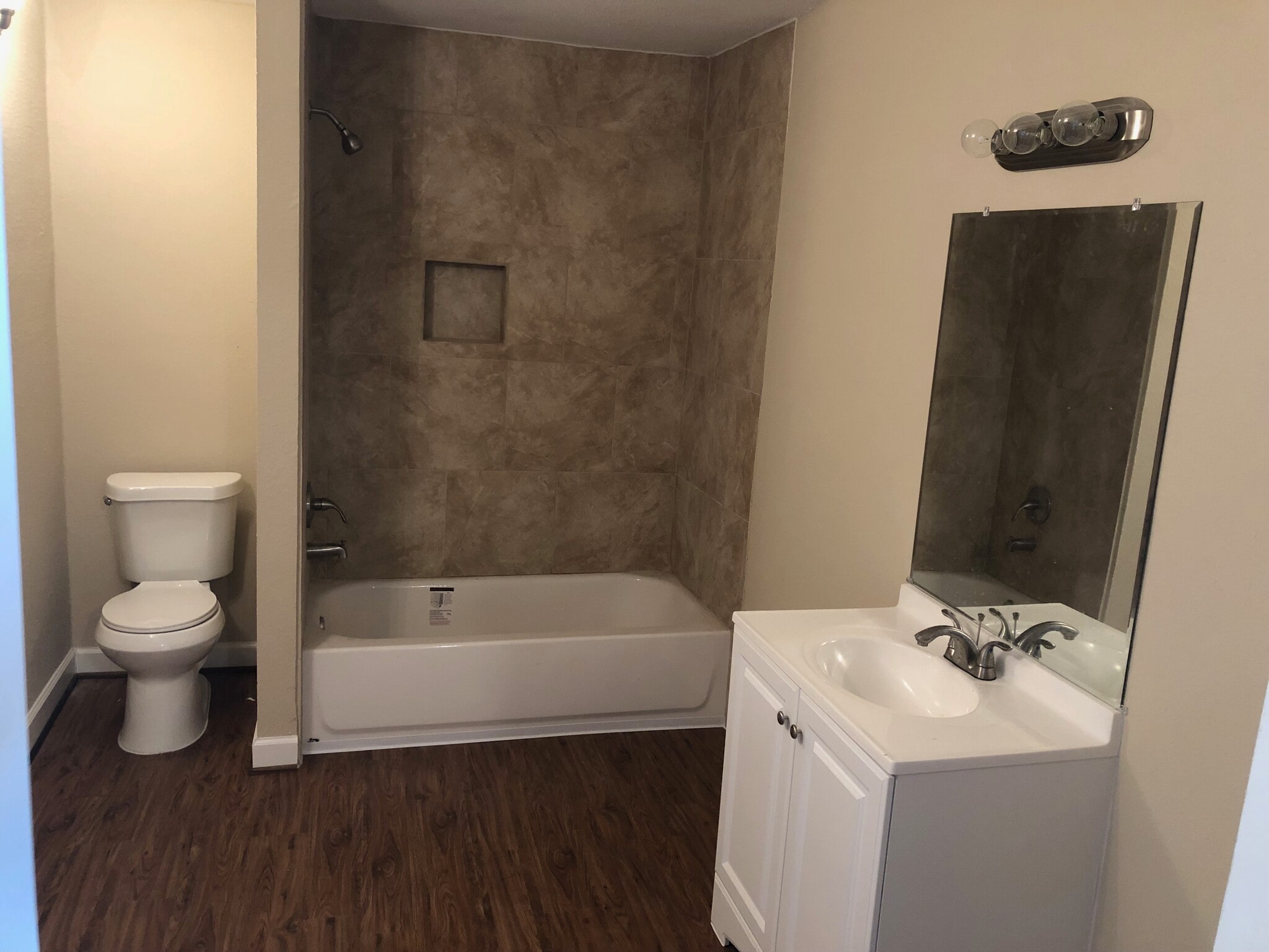 Master Bathroom. All new toilet, lavatory, shower. - 5235 Kingsbury St