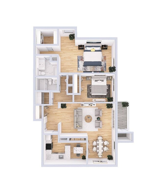 Floorplan - Indian Creek Apartments and Townhomes