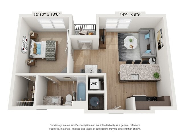 One Bed One Bath - The Edge