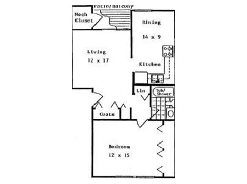 Floorplan - River Run Apartments