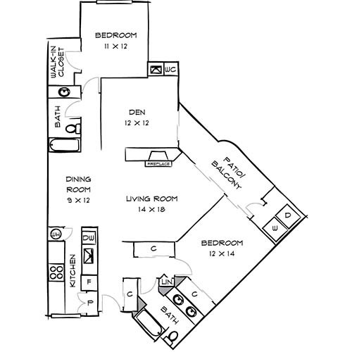 Floorplan - 3400 Avenue of the Arts