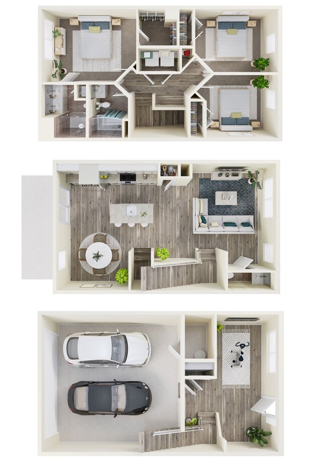 Floorplan - Highlands EVOLV Rental Townhomes