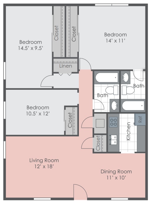 Floorplan - The Pines at Manhattan