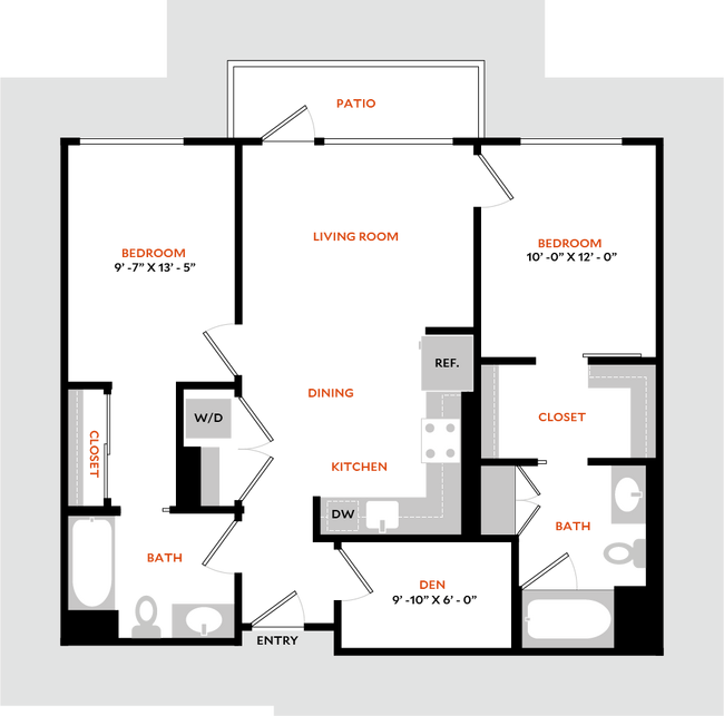 Floorplan - Hiro Apartments