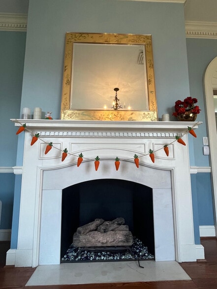 Fireplace in the formal dining room - 5553 Little Falls Rd