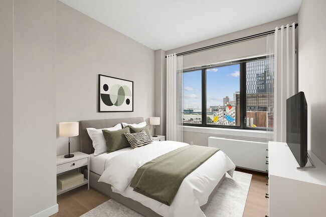 Bedroom with hard surface flooring - Avalon West Chelsea