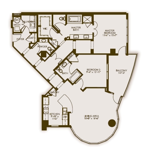 2BR/2.5BA - Luxe Midtown