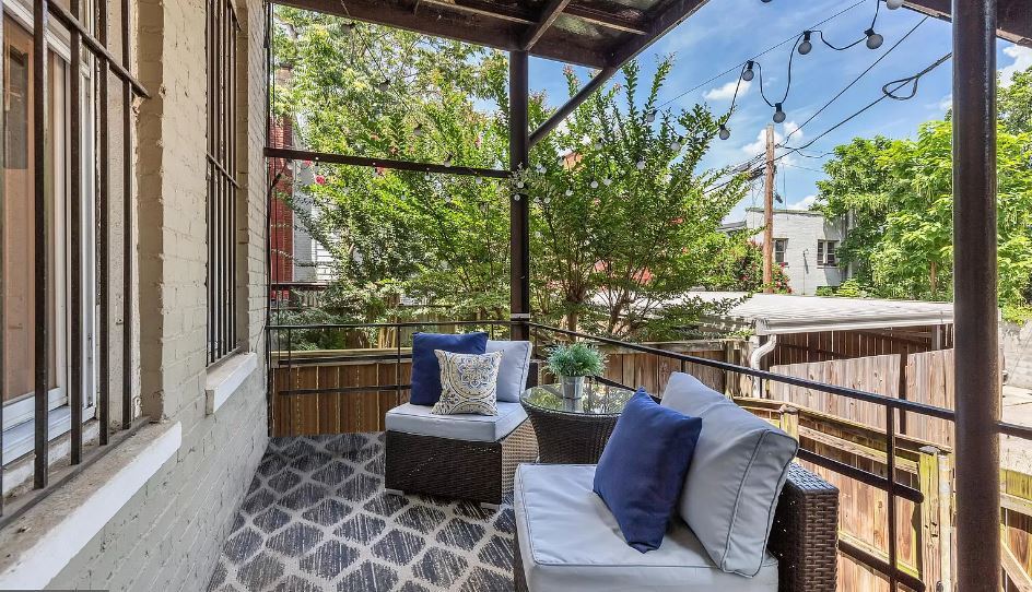 Upstairs balcony - 2715 11th St NW