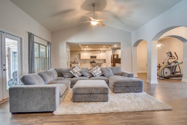 Building Photo - Milton 4BR Pool Home with Office, Vaulted Ceilings, Screened Saltwater Pool & 2-Car Garage
