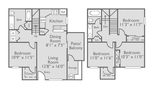 4 Bed, 2 Bath (60% Income Restricted) - Avonmora Apartments