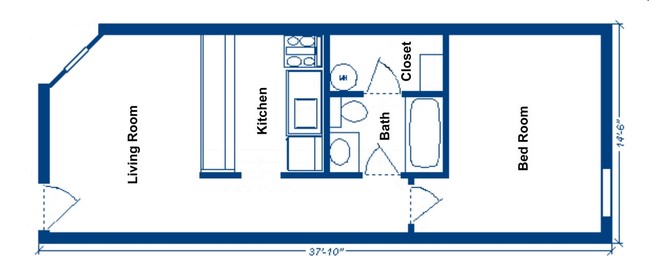 1BR/1BA - Park Trace Apartments