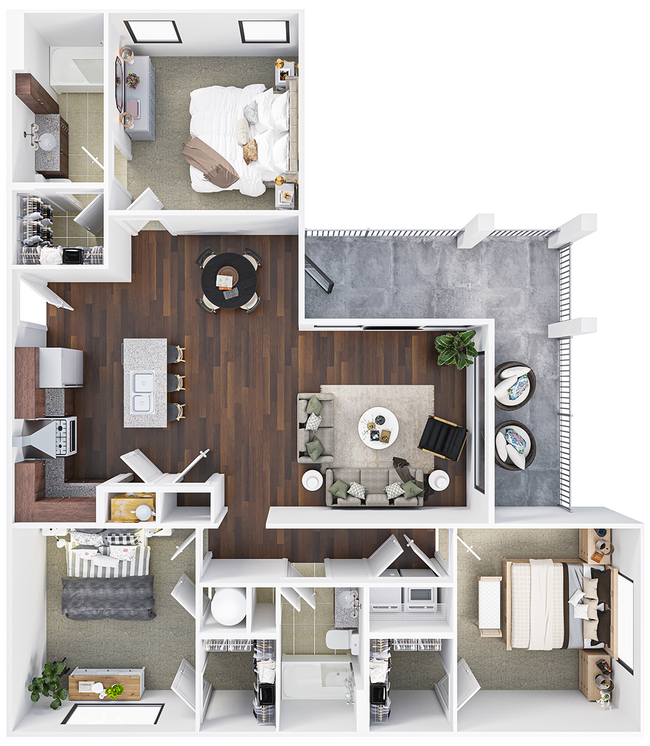 Floorplan - Harbor Island Apartments