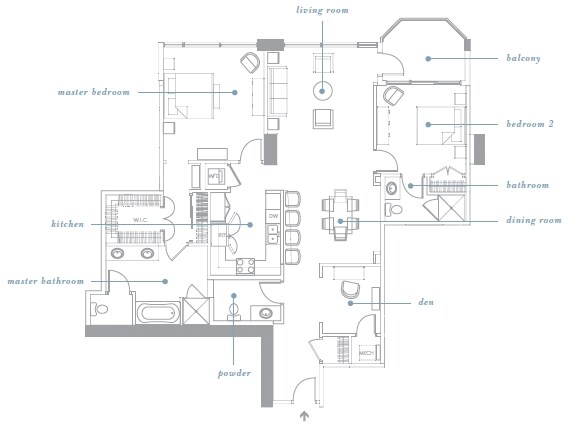 2BR/2.5BA - Gallery Condominiums