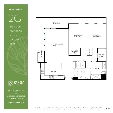 Floorplan - Garden at 3Roots