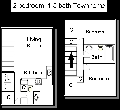 2BR/1.5BA - Serengeti Court Apartments