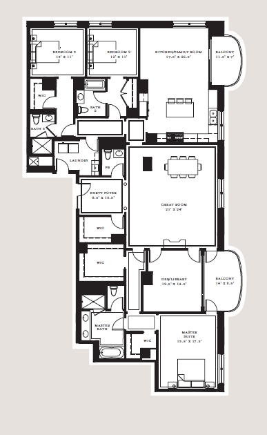 Floorplan - Ten East Delaware